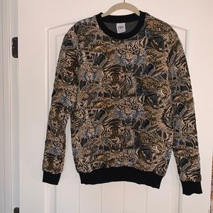 Rawr. Tiger pullover. Thick material.